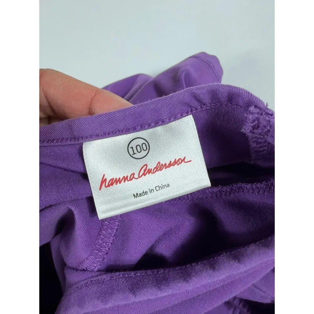 Hanna Andersson Purple Pocket Twirl Dress Size 4 / 100 cm